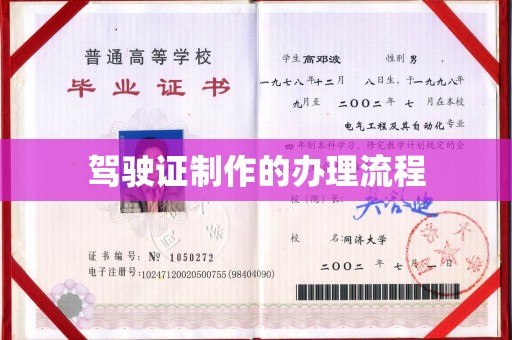宜阳驾驶证制作的办理流程