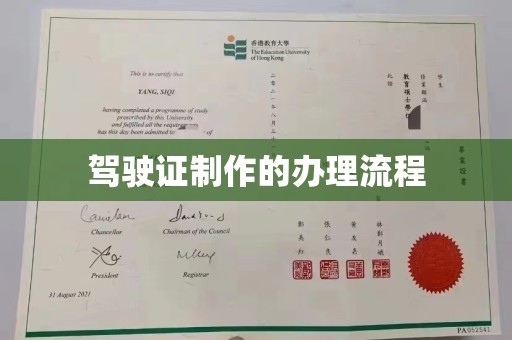 宜阳驾驶证制作的办理流程