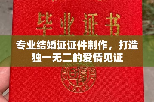 宜阳专业结婚证证件制作，打造独一无二的爱情见证