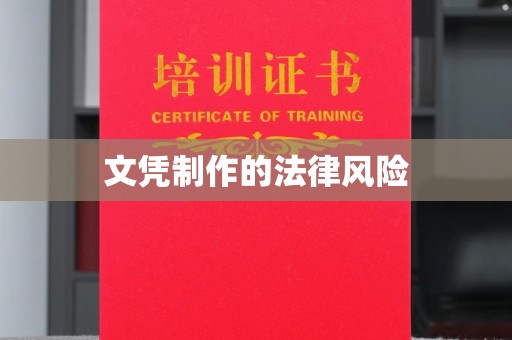 宜阳文凭制作的法律风险