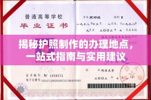 宜阳揭秘护照制作的办理地点，一站式指南与实用建议